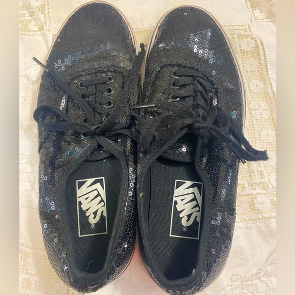 Black sequin vans - Picture 2 of 6